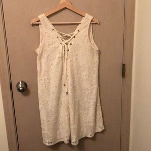 White A line lace dress altar’d state